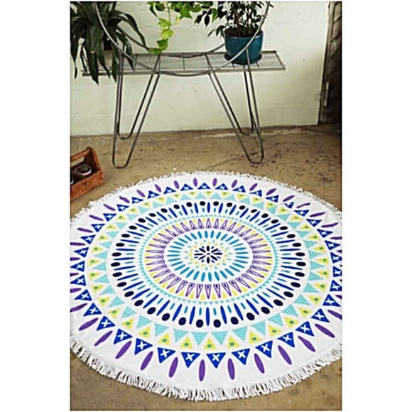 Bohemian Beach Throw Blanket Wrap Mat - Picture 5 of 6